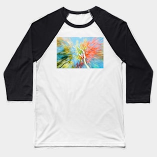 Vibrant nature abstract zoom blur Baseball T-Shirt